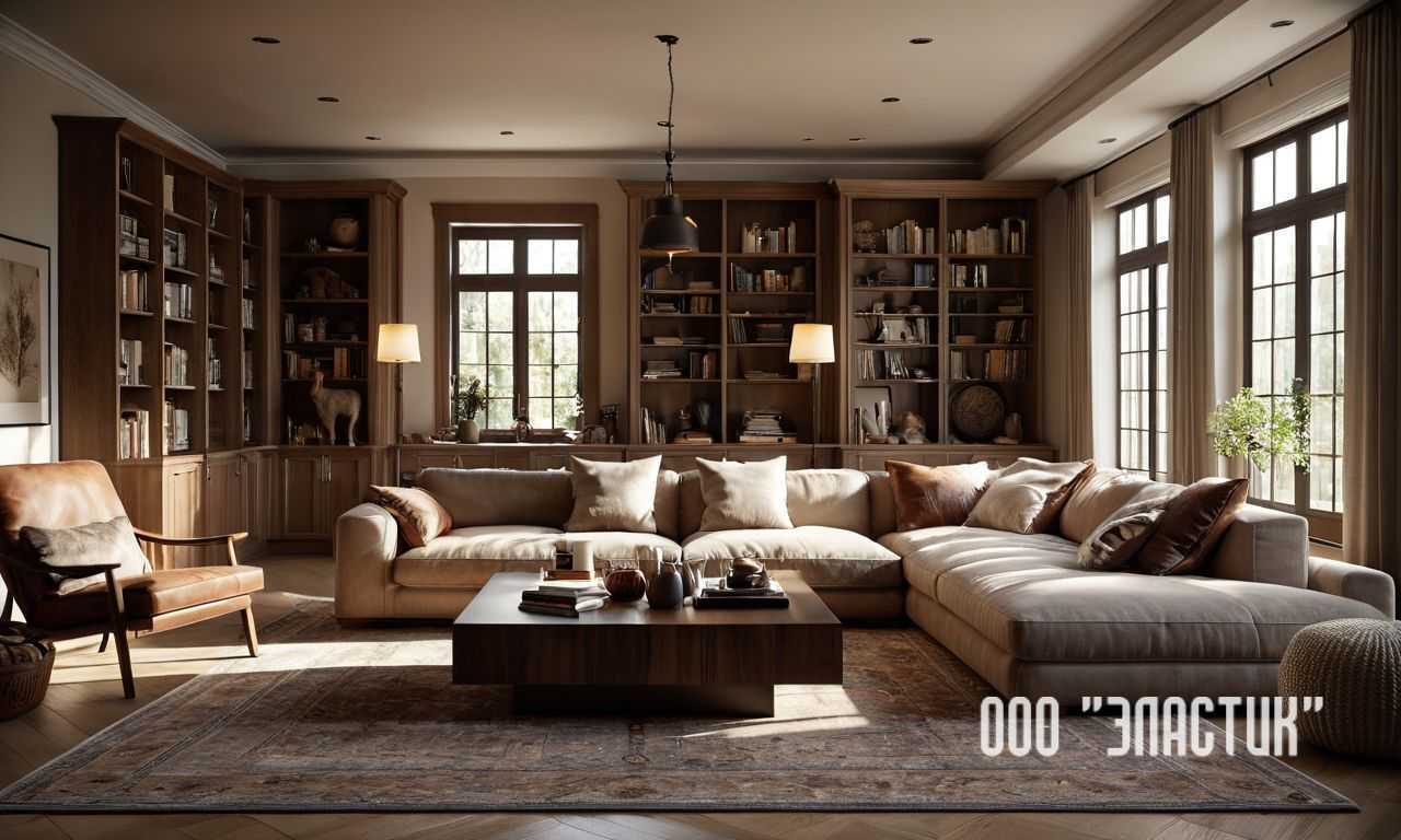 Как правильно расставить мебель в гостиной с угловым диваном для удобства и стиля