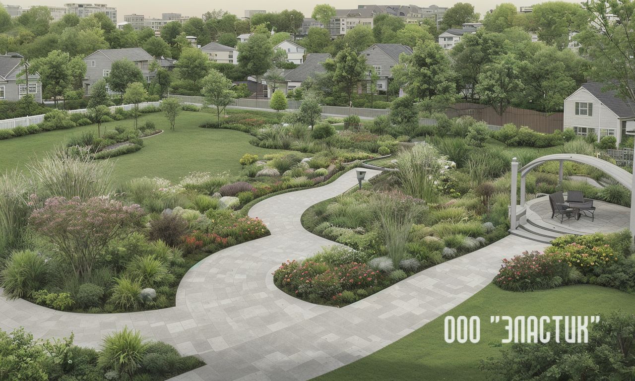 Основные элементы декора: арки, скамейки и статуи