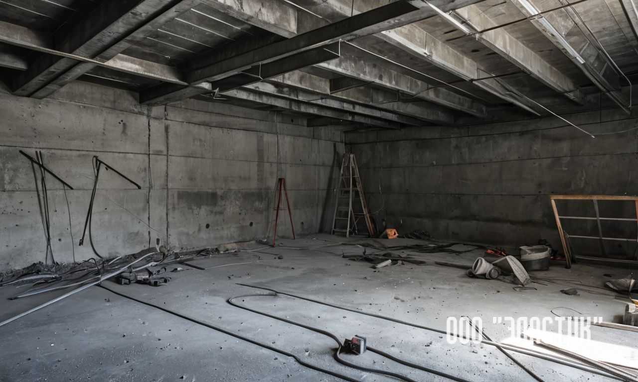 Шаг 2. Нанесение первого слоя гидроизоляции